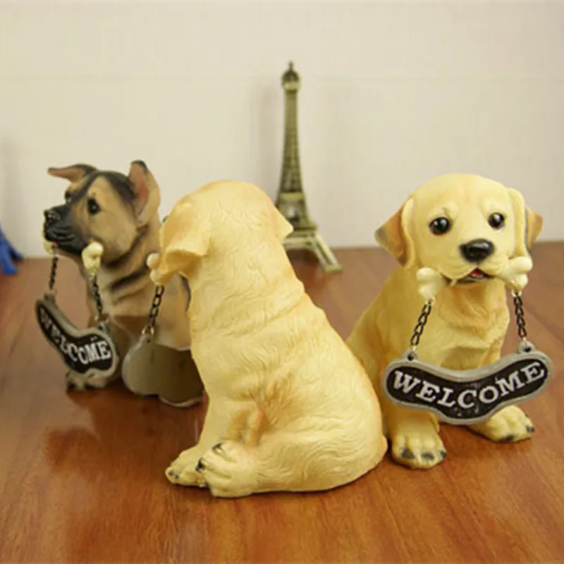1 шт. креативные ручной работы смоляные собаки держать Добро пожаловать домой