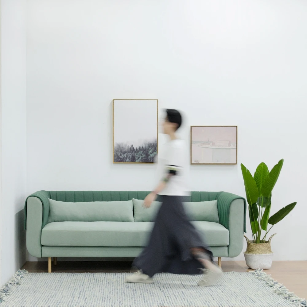 [InYard Оригинал] перо сон диван три места/Скандинавская ткань для гостиной