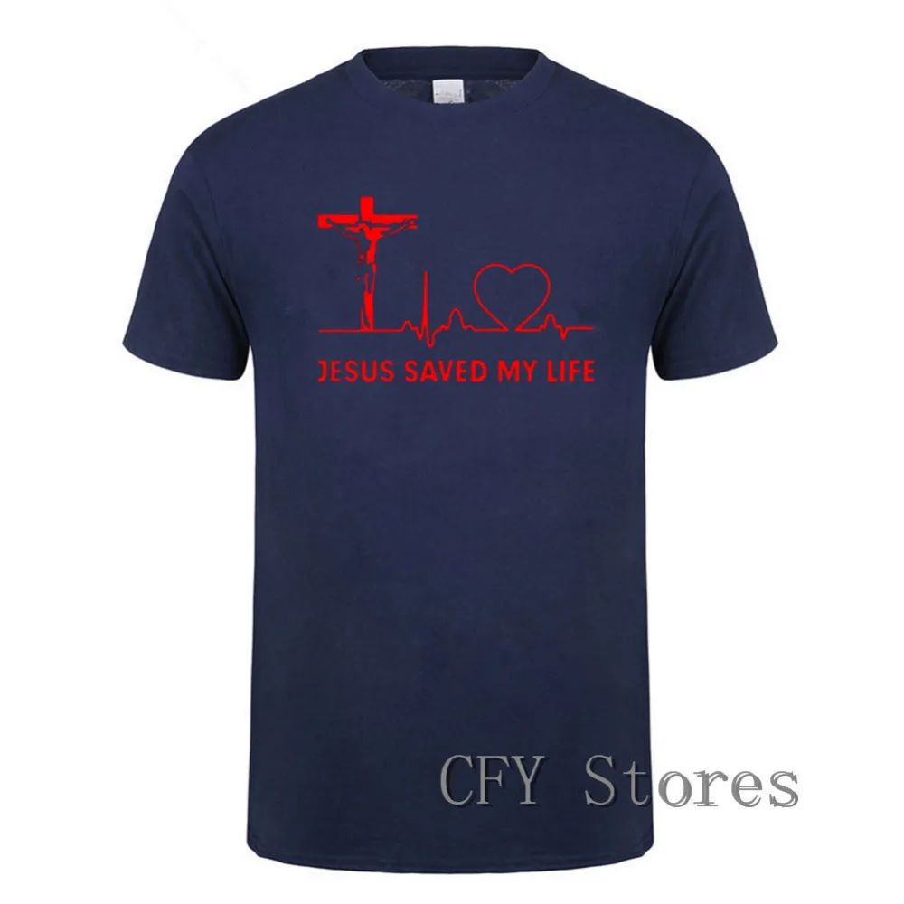 Новинка 2019 футболка с изображением Иисуса спасла мою жизнь спасательный Бог