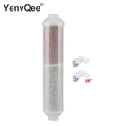 Картриджи 10 дюймов для минерализующего слабощелочного 2-каменного многоступенчатого фильтра для воды с инфракрасным излучением PHкальциевый очиститель с 2 штуками