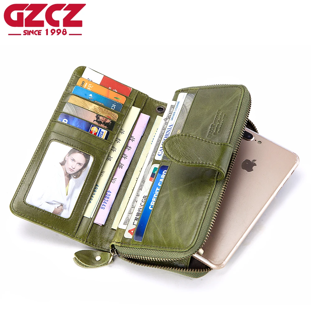 GZCZ популярный кошелек брендовый Кошелек для монет женские кошельки из натуральной кожи кошелек женский держатель для карт длинный женский клатч Carteira Feminina