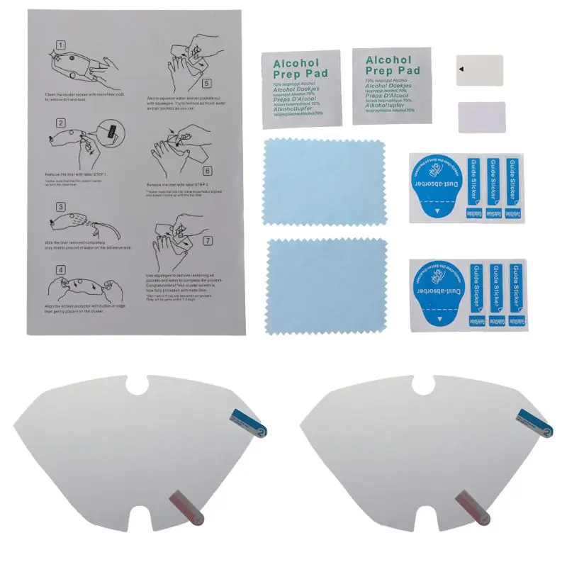 2 комплекта кластер царапины кластерный Дисплей Защитная пленка протектор для