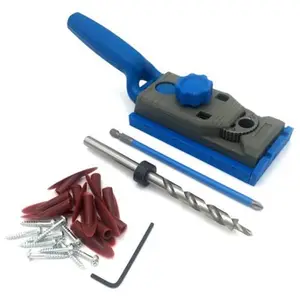 Fixmee карман отверстие джиг комплект деревообрабатывающий карман отверстие джиг комплект 9,5 мм дрель направляющая втулка Сверление дерева P6F3