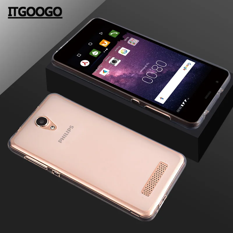 Роскошный мягкий силиконовый чехол из ТПУ для Philips S318 задняя крышка защитный