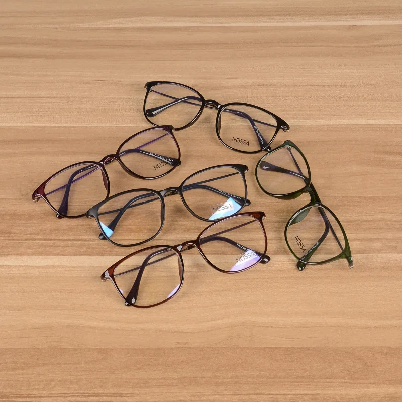 Круглые Tr90 винтажные очки ретро оправы для очков с прозрачными линзами черные