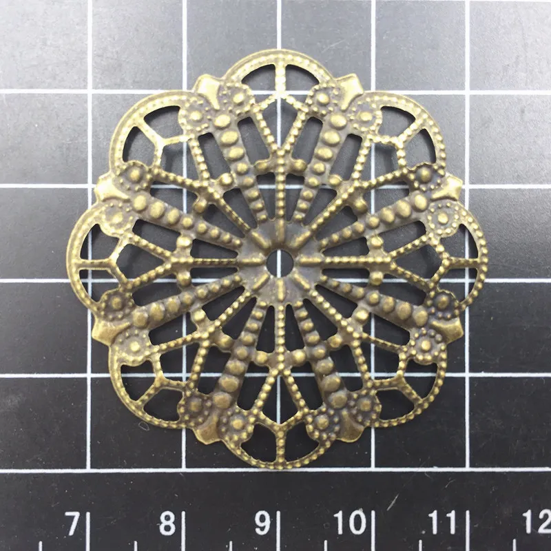 10 шт. античные бронзовые цветки лотоса сплав флисовые обертки полые узоры
