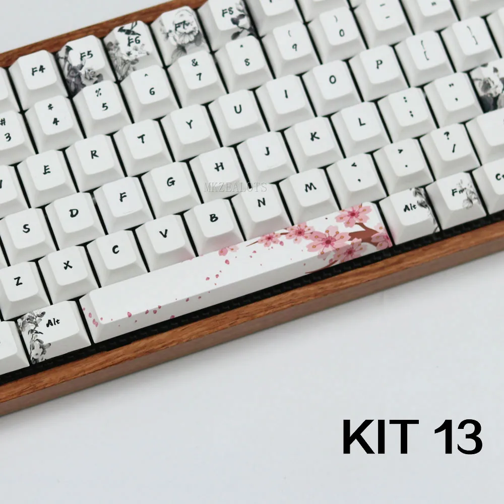 PBT пяти сторон краситель-подкровать пробел 6.25U вишня профиль для механической клавиатуры
