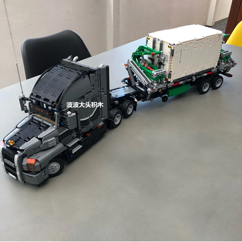 20076, 2906 шт, серия Technic, большие наборы грузовиков Mack, совместимые с 42078 строительными блоками, кирпичи, Развивающие детские игрушки