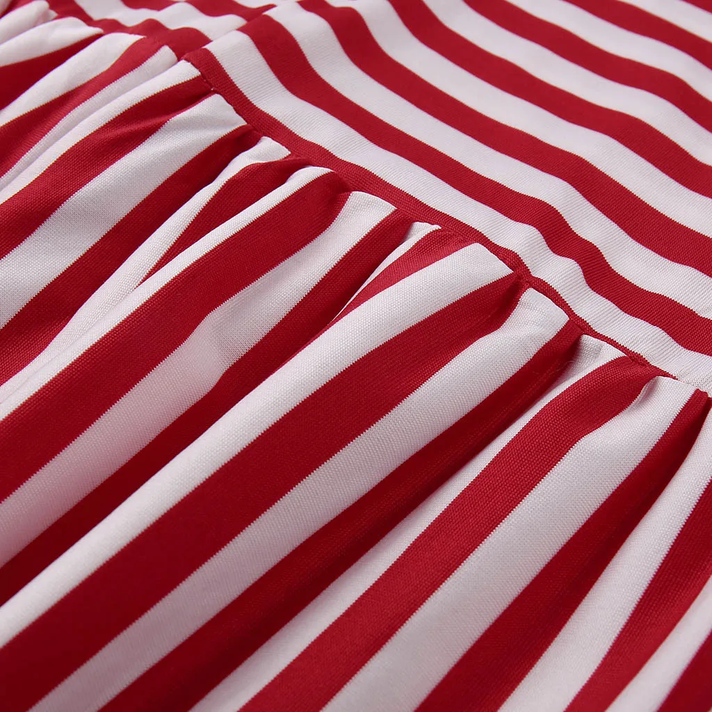 Женские комбинезоны повседневные с круглым вырезом в полоску из полиэстера