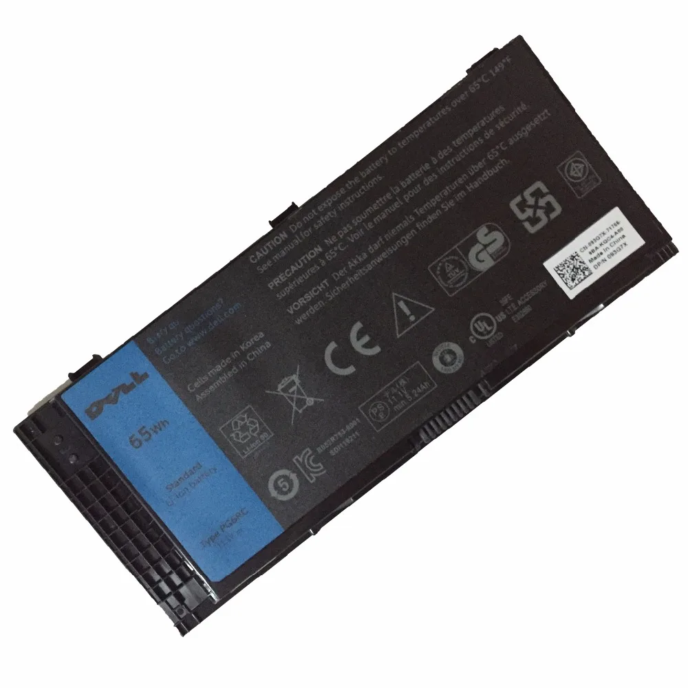 Новый оригинальный аккумулятор для ноутбука 11 1 В 65 Вт/ч PG6RC FV993 R7PND T3NT1 Dell Precision M6600