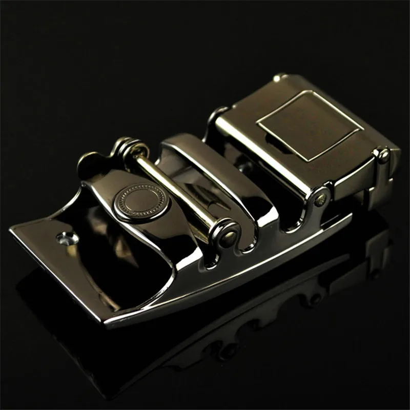 Ремень мужской с металлической автоматической пряжкой под кожу крокодила Длина 3