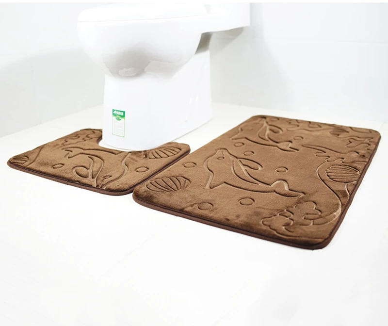 Zeegle 2 шт./компл. Впитывающий Коврик для ванны ванна ковер Ванная комната коврики