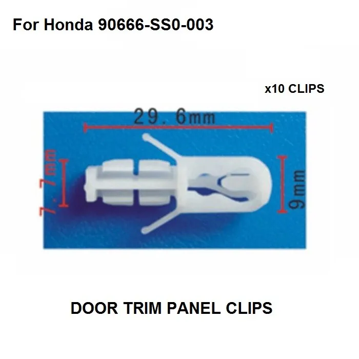 

Автомобильные Stlying 10x нейлоновые зажимы для литья крыши для Acura для Honda 90666-SS0-003 Legend TL Prelude