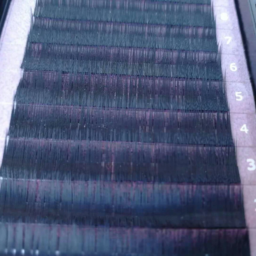 12 рядов норковые мягкие толстые отдельные накладные ресницы 9 мм C Curle черные