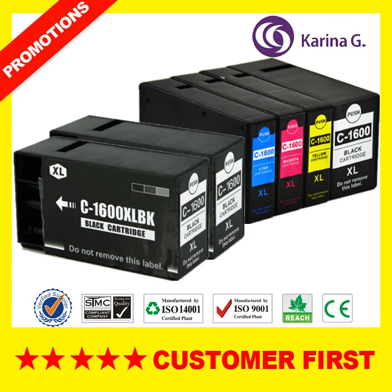 Совместим с чернильным картриджем Canon PGI1600 подходит для MAXIFY MB2060 MB2160 MB2360 MB2760 и т.