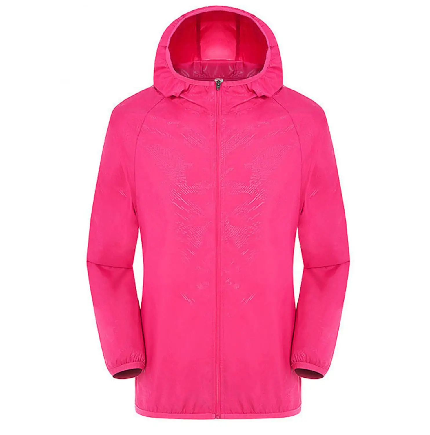 Hot Pink Мужские и женские повседневные куртки с капюшоном, ветрозащитные водонепроницаемые ультра-светильник, непромокаемая Ветровка унисекс размера плюс, одежда для велосипеда - Цвет: Hot Pink