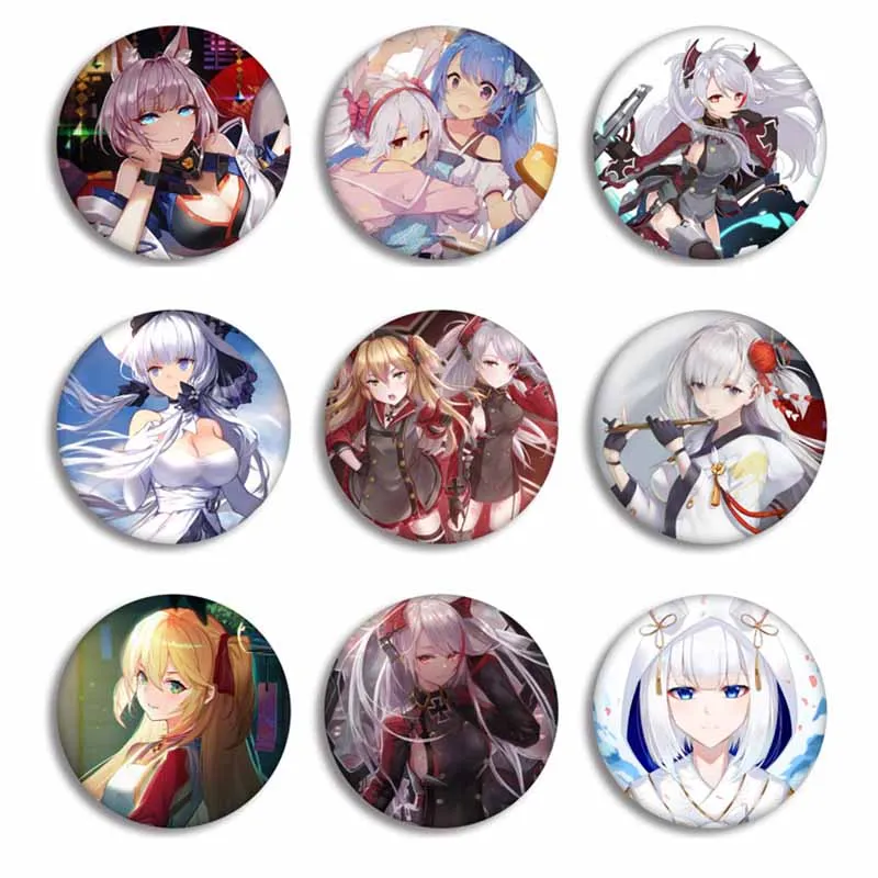 Игра Azur Lane значок косплея японский мультфильм Рисунок Модель брошь на застежке