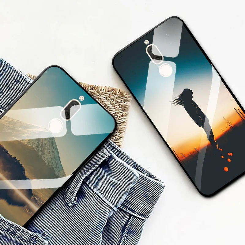 Чехол для телефона из закаленного стекла huawei Nova 2i 3i 5i задняя крышка 3e 4e Cool Lion