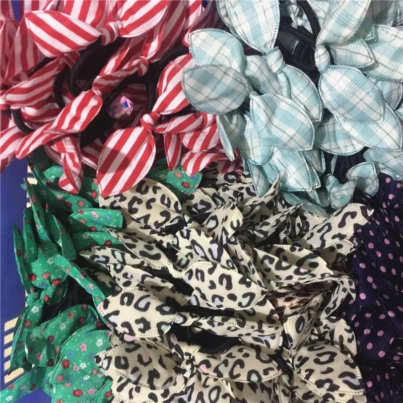 20 шт. корейские свежие эластичные резинки для волос девочек аксессуары заячьи