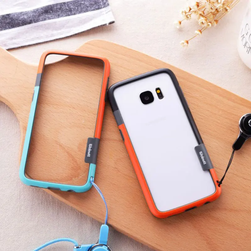 Бампер Zenus skam S10 / Plus силиконовый чехол с цветной амортизирующей рамкой из