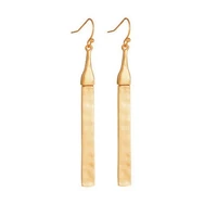 wholesale gold filled minimalist bar earrings dangle for women 2017 trendy hook earring long earrings