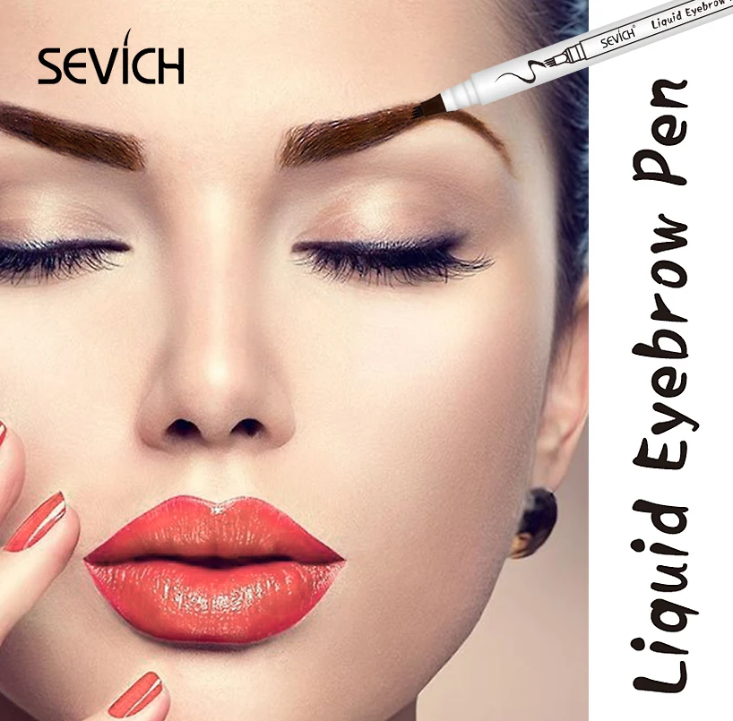 Sevich, микроблейдинг, ручка для татуировки бровей, тонкий эскиз, жидкая ручка для бровей, водостойкая тату, прочный карандаш для бровей, защита от пятен