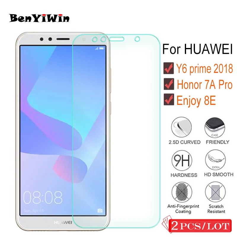 Закаленное стекло премиум класса для Huawei Y6 Prime 2018 защита экрана усиленная