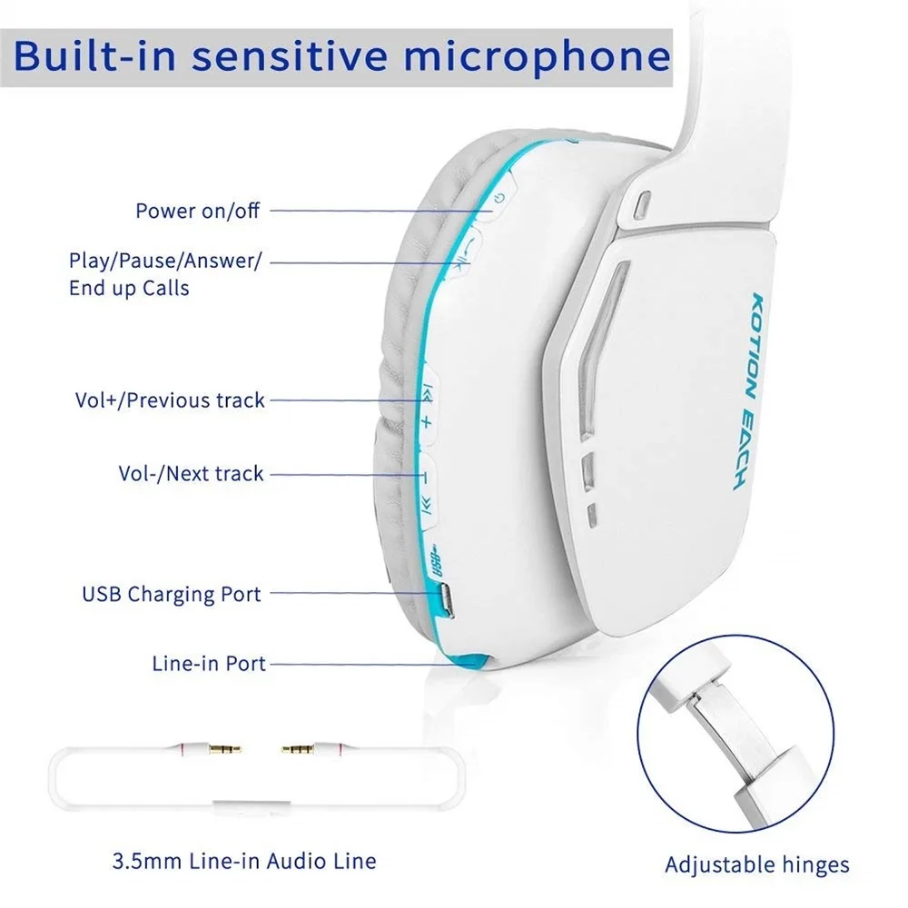 FELYBY B3506 беспроводные Bluetooth наушники гарнитура складная игровая V4.1 с микрофоном