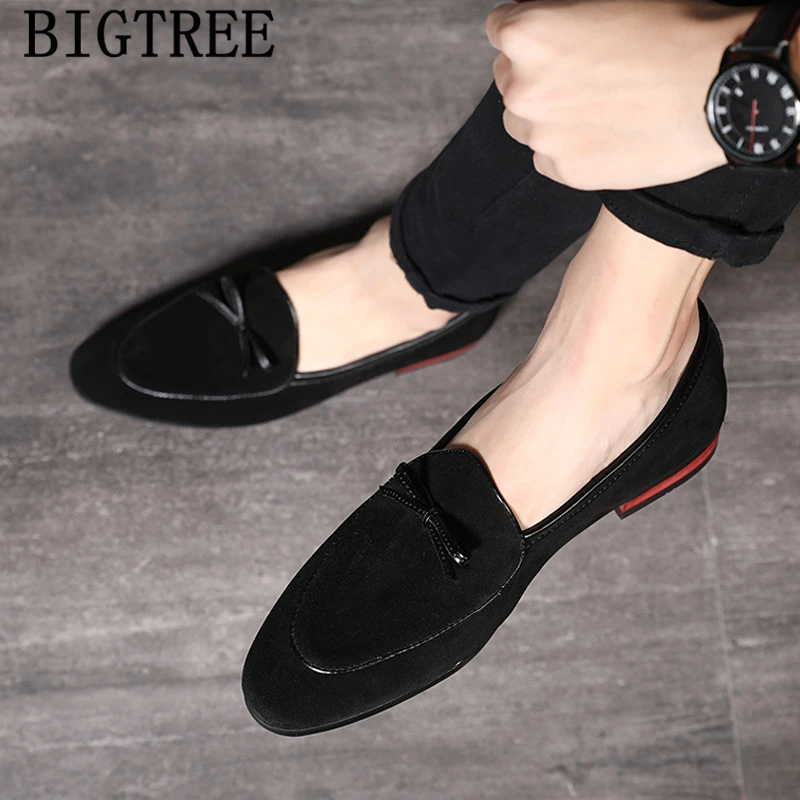 Мужские лоферы кожаные модельные туфли брендовая Свадебная обувь мужские