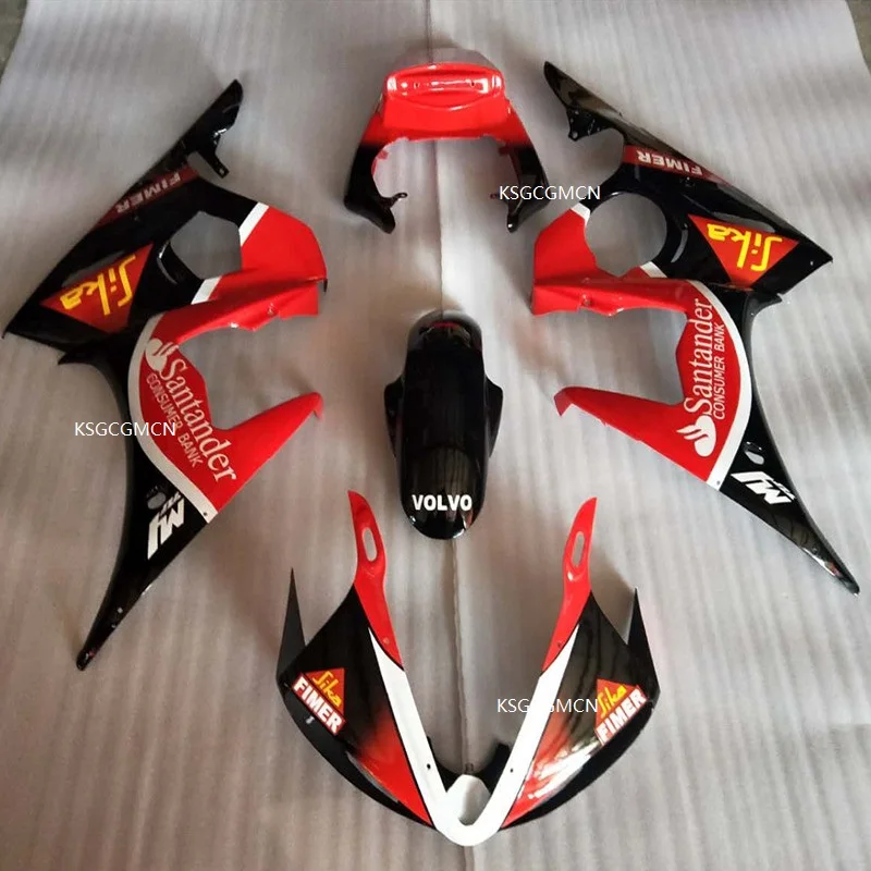 Новые горячие Обтекатели набор для YAMAHA YZF R6 2003 2004 2005 R6 03 04 05 черный красный обтекатель наборы части YAMAHA