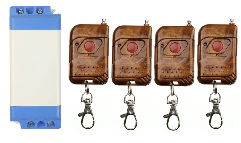 Радиоуправляемый беспроводной переключатель teleswitch, 85 в, 220 В, 110 В, 240 В, 1 канал, 1 канал, 10 А, радиочастотный, 315 МГц, 433 МГц, 4 передатчика