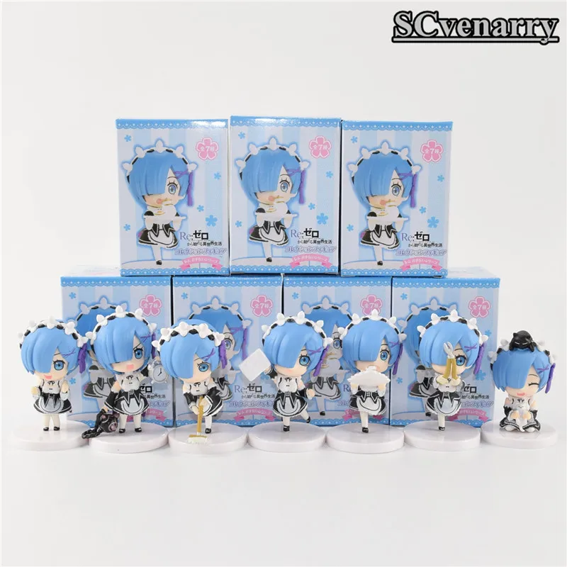Жизнь в другом мире от Zero Servant Girl Rem ПВХ Фигурки Коллекционная модель игрушки 7