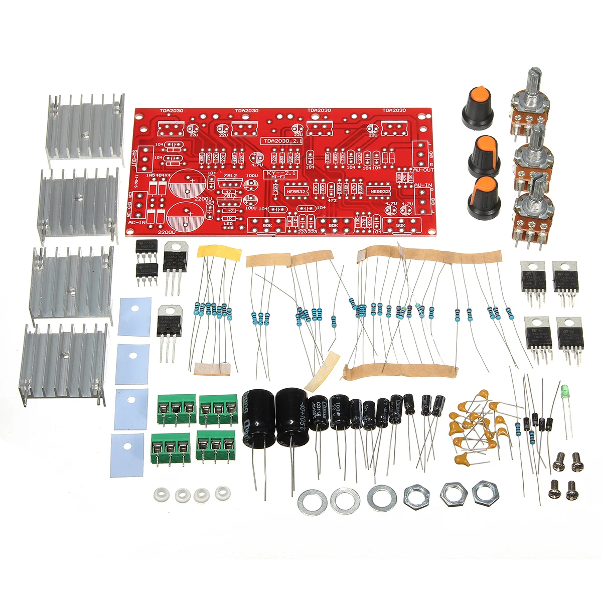 LEORY DIY12V 30 Вт TDA2030 сабвуфер аудио Мощность Плата усилителя двойной треков комплект