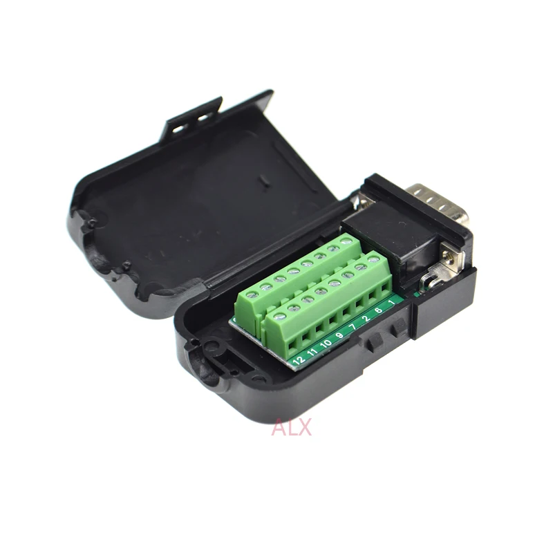 1 шт. VGA VGA15 DB15 15PIN 3 ряда Штекерный разъем для винтовой клеммный адаптер с Черной Оболочкой D-SUB провода кабель припоя diy