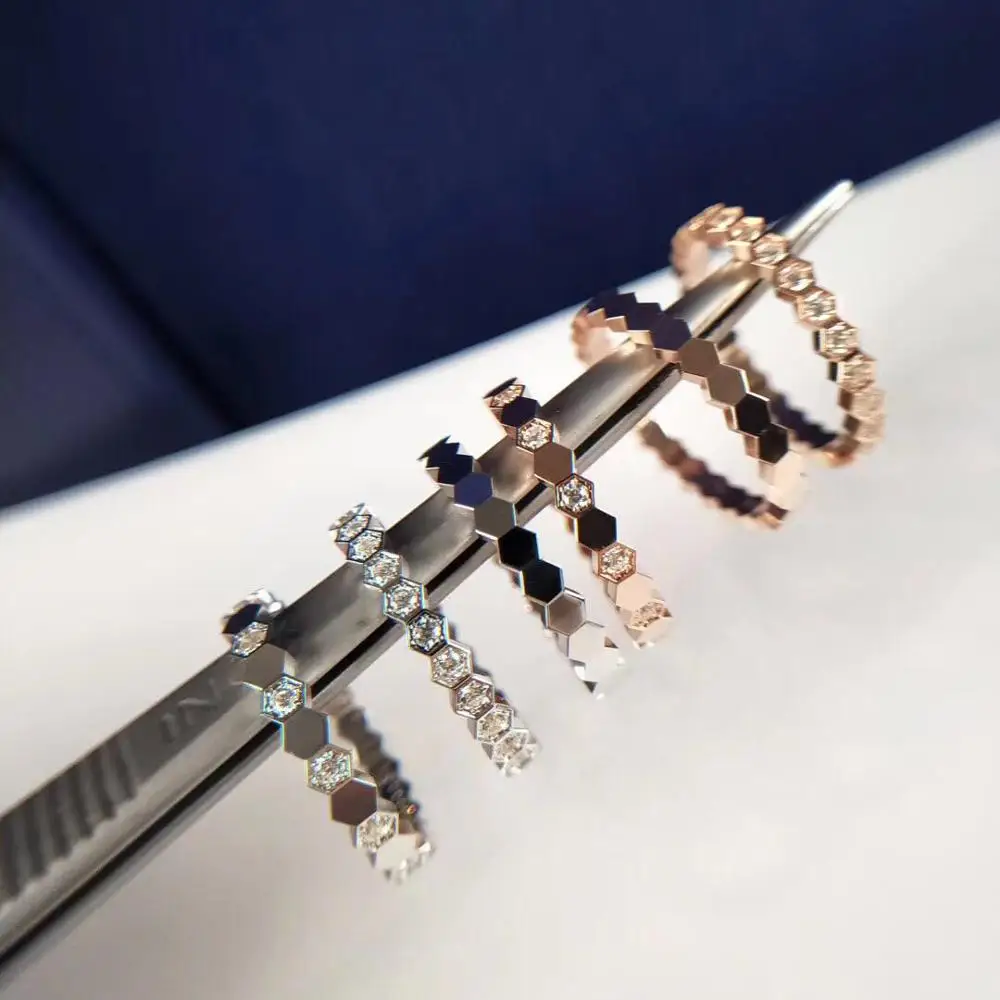 KNOCK Роскошные брендовые ювелирные изделия окружающий Белый Цвет инкрустация