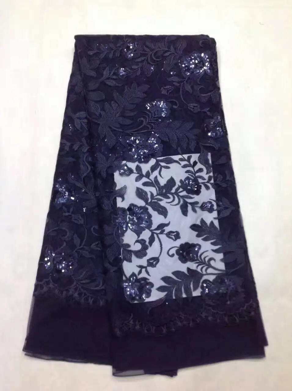 2017 Latest Net Lace Sequins Fabric For Wedding Sewing Accessories High Quality African French | Дом и сад