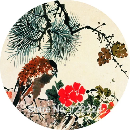 

Dia 50cm Chinese Hand-painted flowers and figure picture Traditional Waterproof Sunshade Parasol Dance Props Oilpaper umbrella