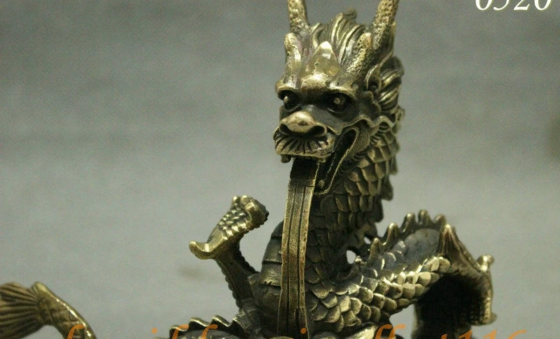 6 &quotКитайский Бронзовый Медный Фэншуй сокровище чаша Год Зодиака Dragon Ball Статуя |