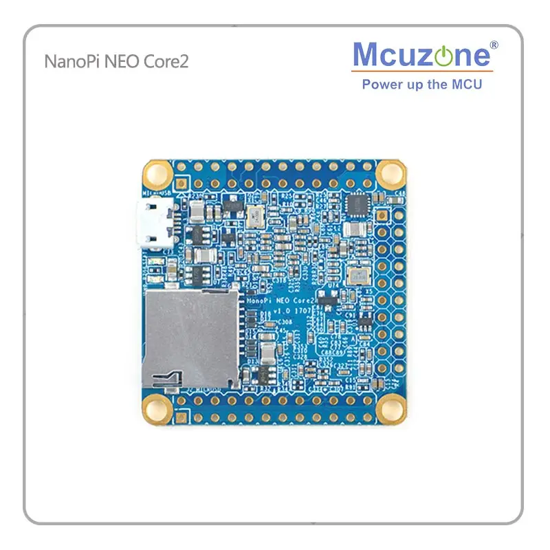 NanoPi NEO Core2 512MB DDR3 RAM Allwinner H5 четырехъядерный 64 разрядный процессор Cortex A53 8GB eMMC u boot