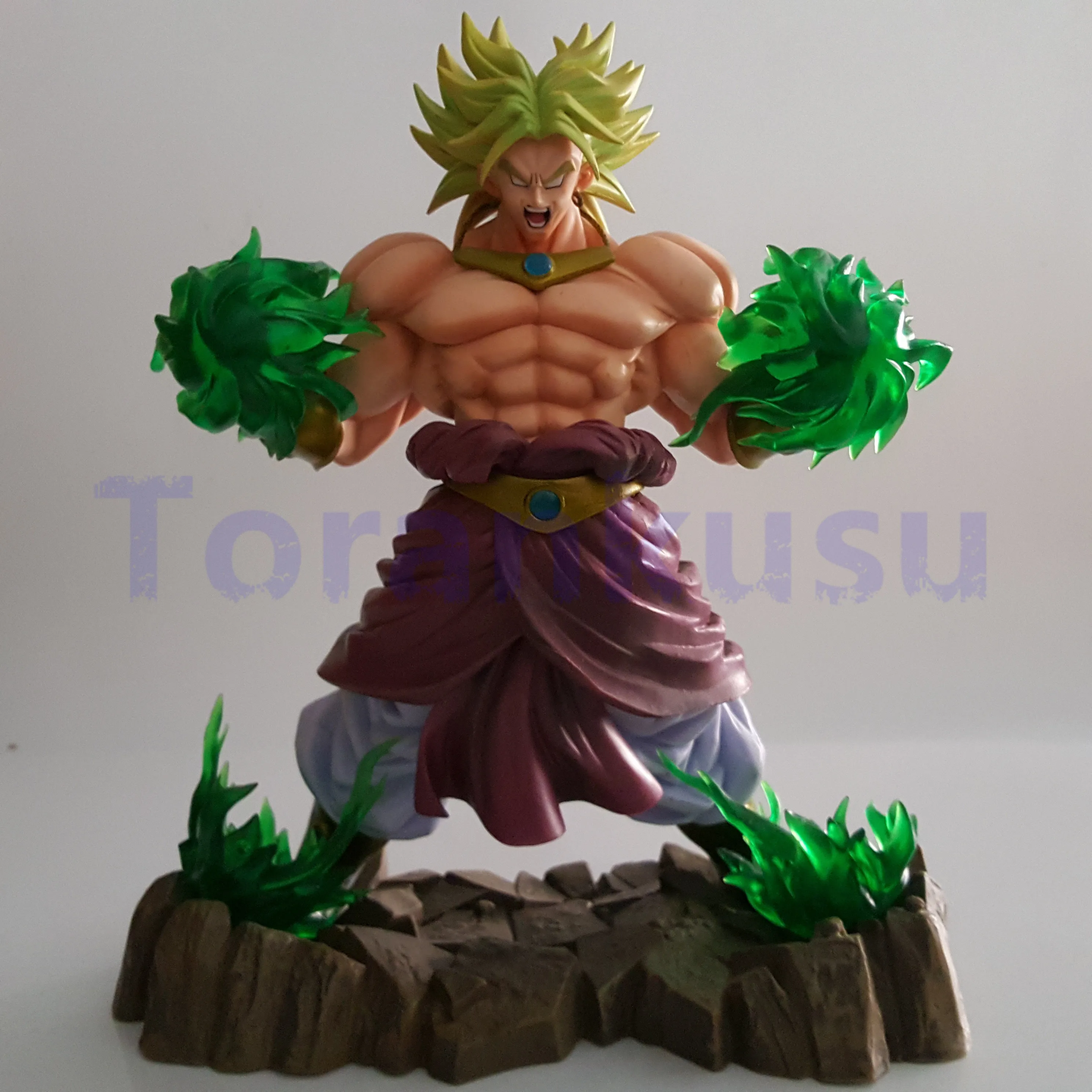 Dragon Ball Z Broly фигурку жарить зеленый Мощность DIY Led светильник набор супер сайян