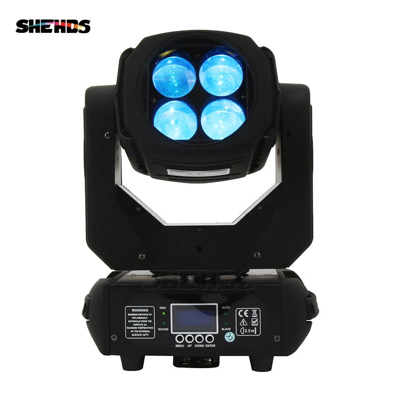 

4pcs/lot LED Super Beam 4x25W Moving Head Light Led Mini Stage Disco Dj DMX Lamp lumiere Strobe Laser Show Christmas Party Light