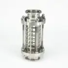 Подходит для трубы 38 мм, внешний диаметр 1,5 дюйма, трехзажимное санитарное стекло SUS304, смотровое стекло с крышкой для домашнего пивоварения 1 МПа