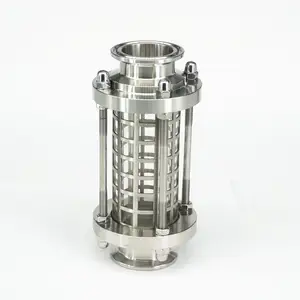 Подходит для трубы 38 мм, внешний диаметр 1,5 дюйма, трехзажимное санитарное стекло SUS304, смотровое стекло с крышкой для домашнего пивоварения 1 МПа