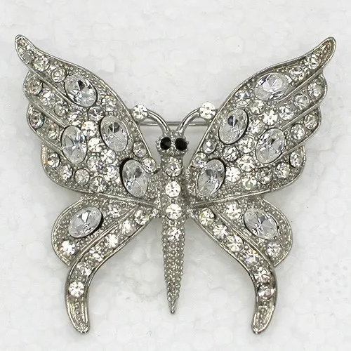 

Clear Rhinestone brooch Butterfly Pin brooches Fashion jewelry gift C729 A