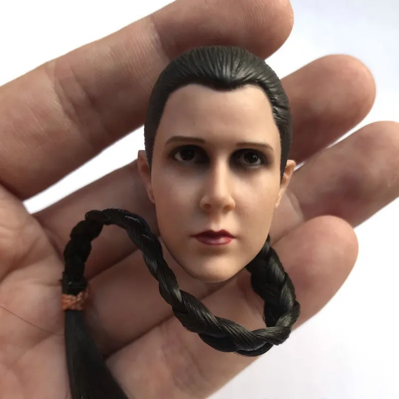 Принцесса Лея голова лепить 1/6 весы темпераментные для красивого лица 12 дюймов