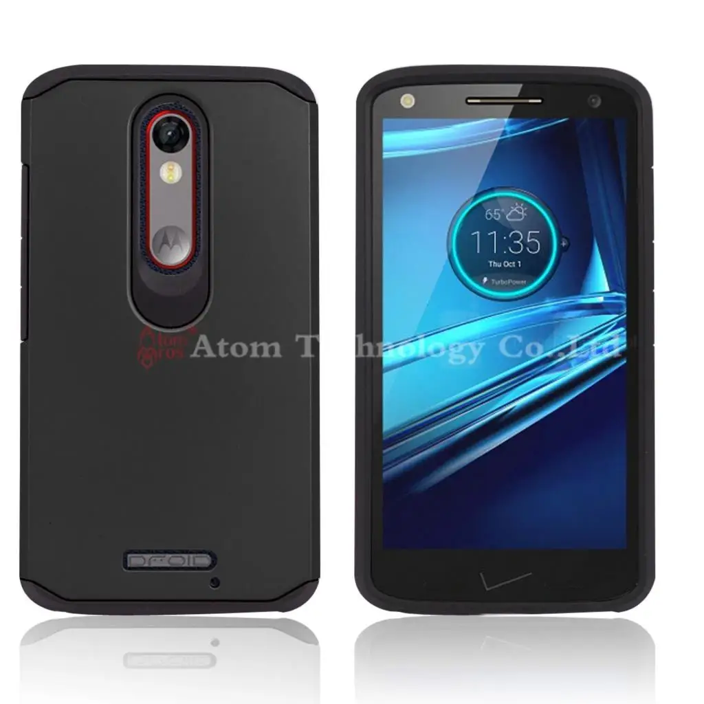 Тонкий Гибридный Двухслойный Противоударный Броня Резина Hard Case Для Motorola Moto X Force