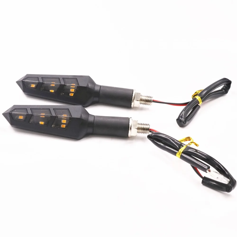 WINTUWAY 6LED сигнальные огни для мотоцикла Янтарная лампа левый и правый Индикаторы