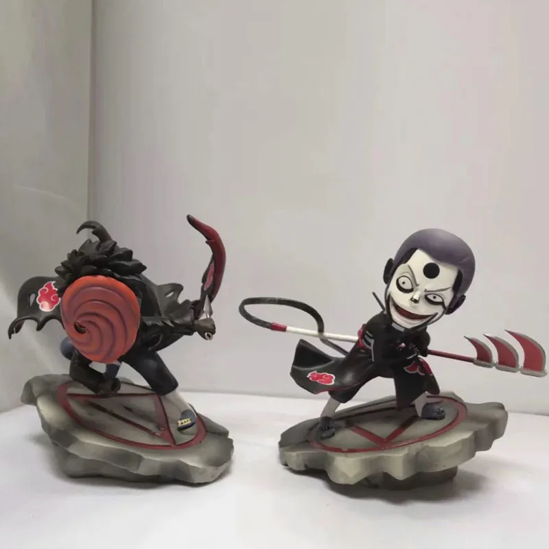 Аниме Наруто Shippuden Akatsuki GK Uchiha Obito Hidan ПВХ фигурка Коллекционная модель игрушки для