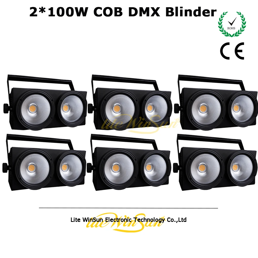 Litewinsune Linkable Blinder LED COB 200W Stage Studio Fashion Show Lighting DMX512 консоль|dmx512 console|blinder ledshow light |
