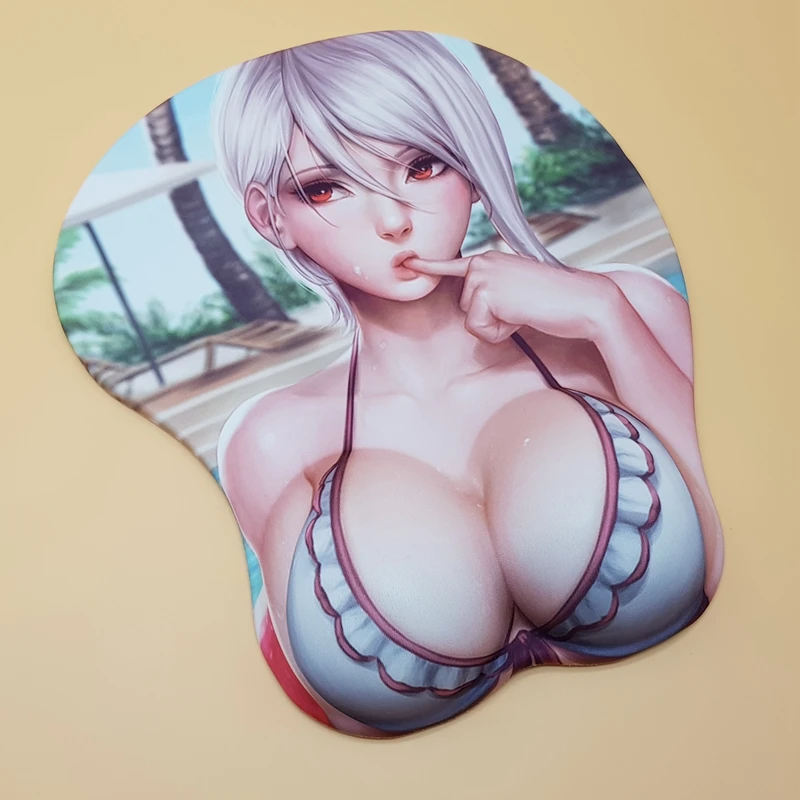 Shokugeki no Soma-Narikari Eri Аниме Сексуальная девушка 3D груди игровые коврики для мыши с силиконовым гелем подставка для запястья